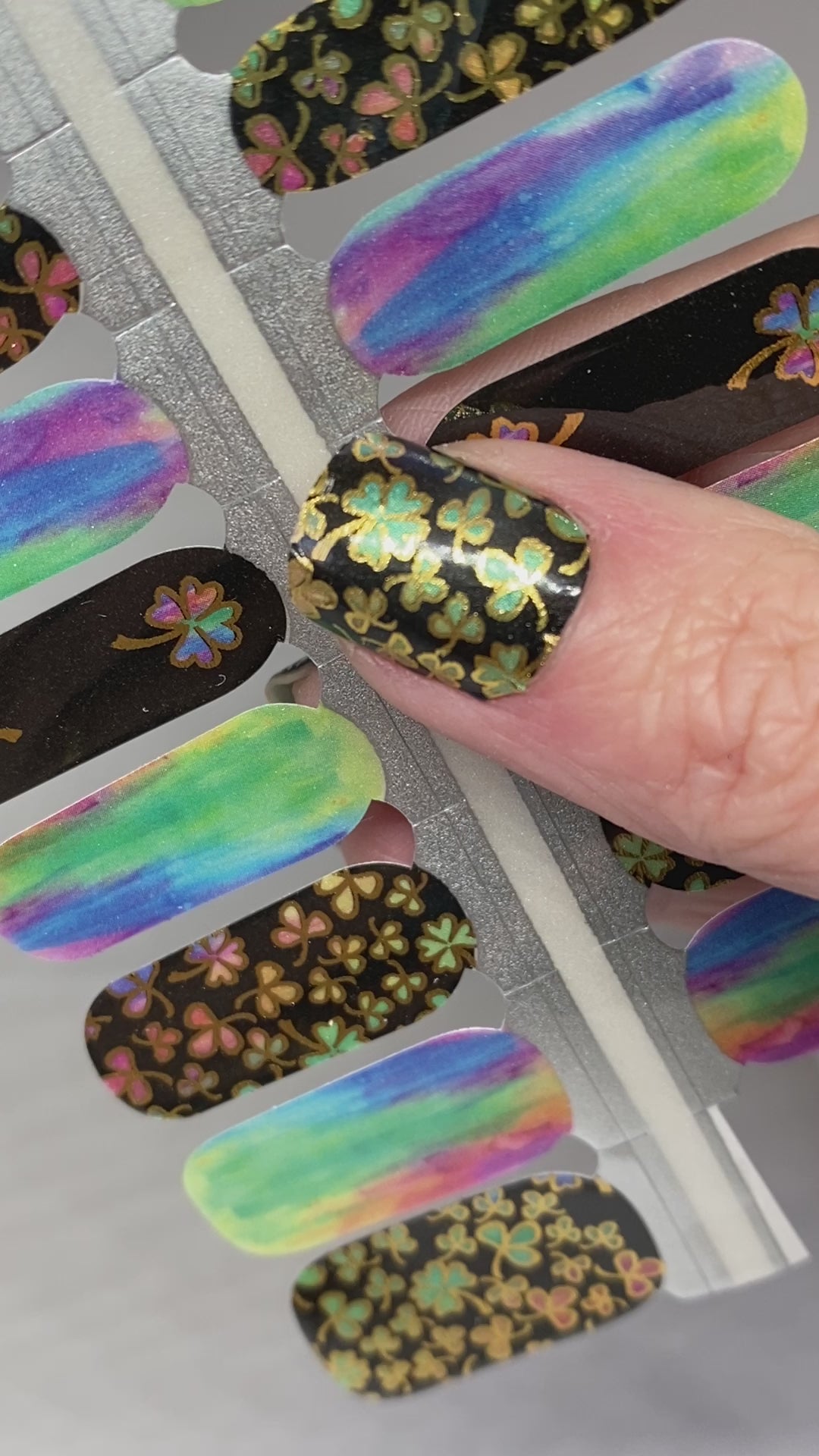 Luck of the Irish Nail Wraps (Pearl/Foil)